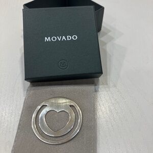 Sterling silver Movado bookmark. It’s really pretty.